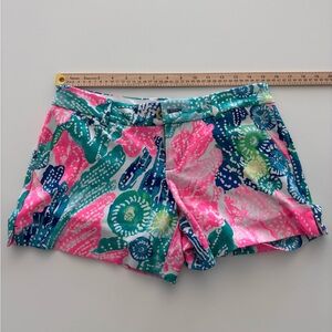 Lilly Pulitzer Callahan Stretch Size 4 Colorful Floral Women's Shorts